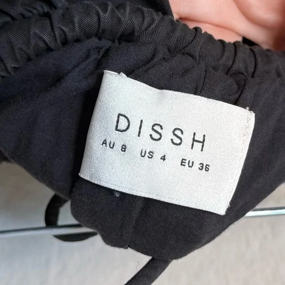 DISSH Mini Black Skirt Ruffled Elastic Waist Size 2-4 - Picture 6 of 8